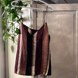 Dynamite silky striped tank top